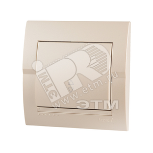 DERIY Выключатель проходной ПБТ жемчужно-белый металлик