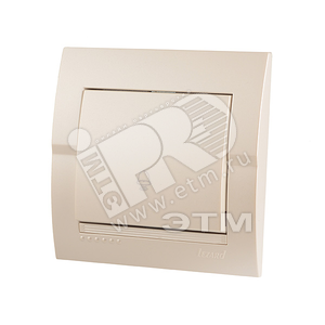 DERIY Кнопка звонка жемчужно-белая металлик