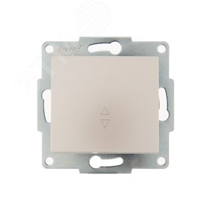 KARINA Выключатель проходной жемчужно-белый перламутр (10шт/120шт)