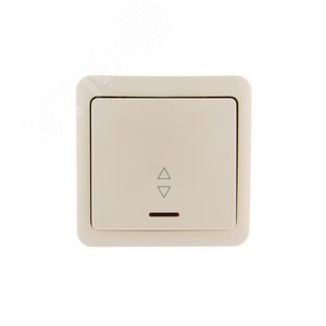 VIOLA Выключатель проходной с подсветкой крем (12шт/144шт)