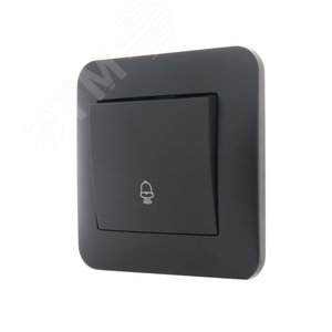 KARINA Кнопка звонка чёрный бархат (10шт/120шт)