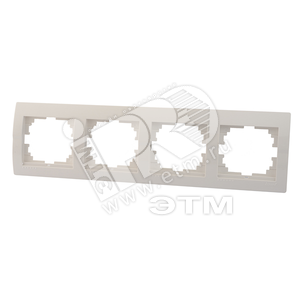 DERIY Рамка х4 гориз. белый