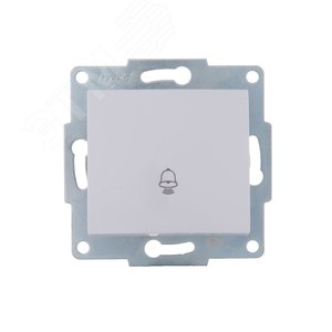 KARINA Кнопка звонка белый (10шт/120шт)