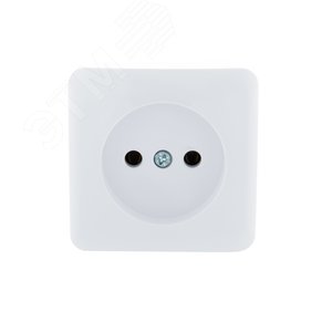 VIOLA Розетка б/з керамика белый