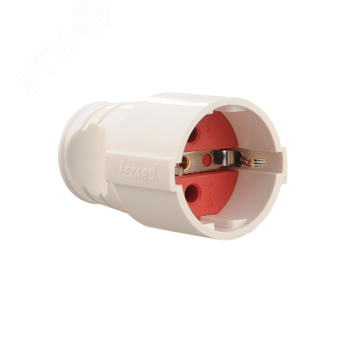 Розетка штепсельная с заземлением литая