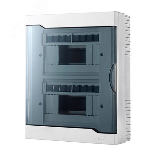 Щит распределительный навесной ЩРН-П-16           пластиковый  с прозрачной крышкой