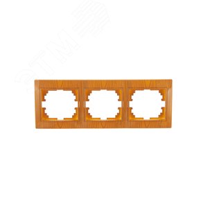 Рамка MIRA 3-постовая вертикальная ольха