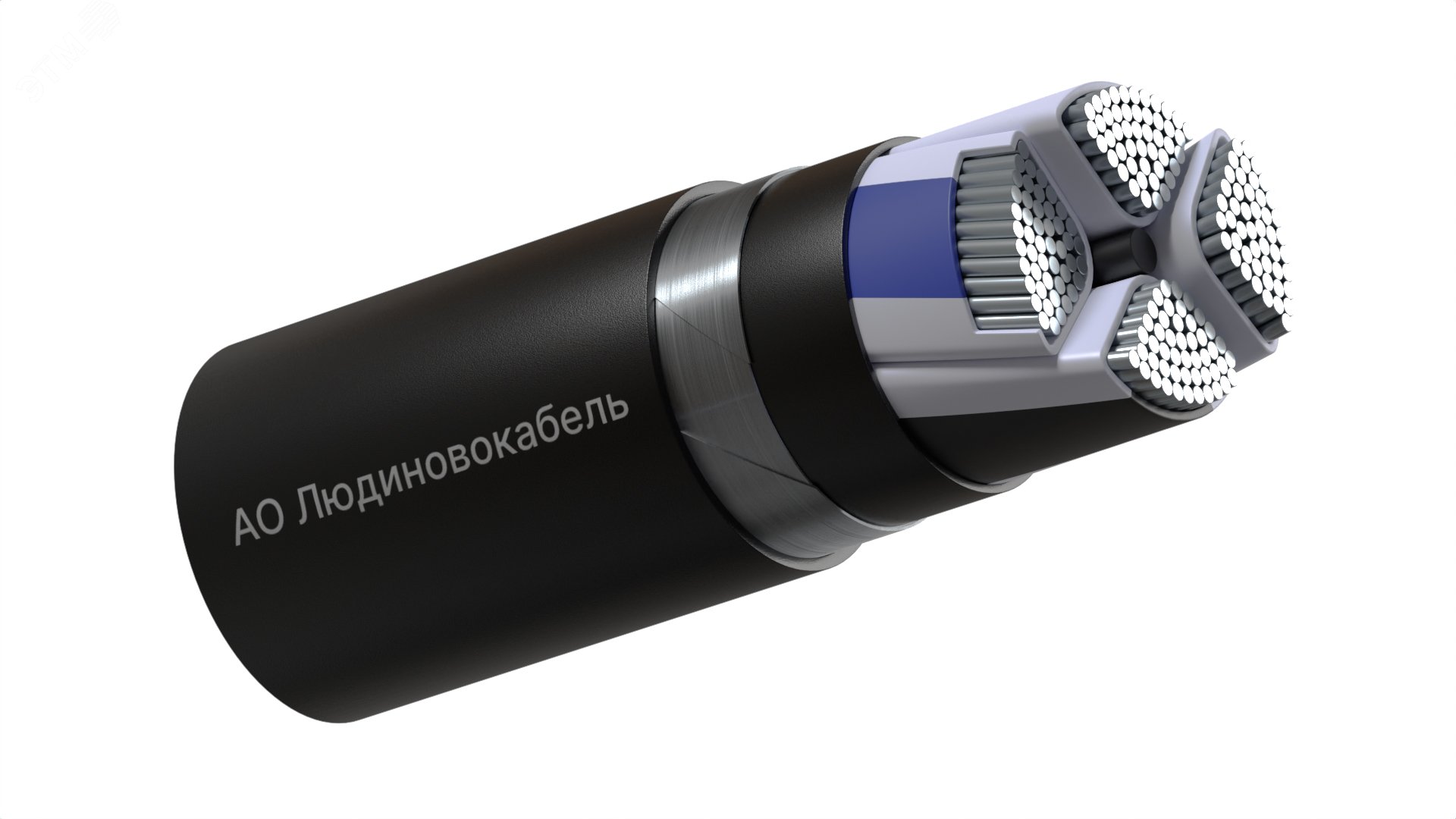 Кабель силовой АВБШв 4х120 (мс) (N)-1 многопроволочный