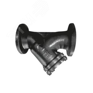 Фильтр чугунный сетчатый фланцевый Y-образный с магнитной вставкой ФСМ Ду50 Ру16 150 градусов