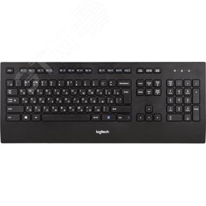 Клавиатура проводная K280e, 103 клавиши, USB-A, черный