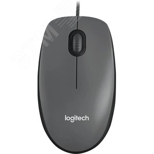 Мышь проводная M90, 1000 dpi, USB-A, темно-серый