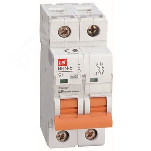 Автоматический выключатель BKN-b 2P C63A