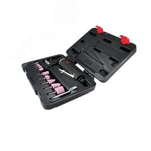 Пневматическая бормашина (шарошка) 3 - 6 мм, 20000 об/мин, с набором принадлежностей, 15 предметов MIGHTY SEVEN QA-0215A