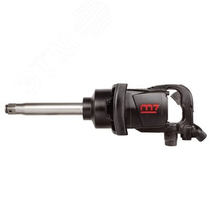 Гайковерт пневматический ударный 1", 2441 Нм, удлиненный, в комплекте 5 торцевых головк MIGHTY SEVEN PNC-8343-8