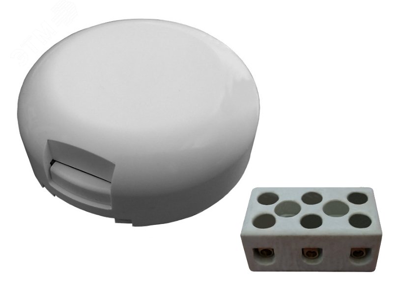 Коробка соединительная УК-2П с керамической клеммной колодкой (3 контакта)