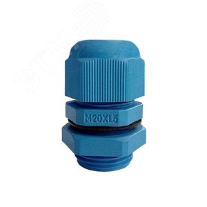 Ввод кабельный пластиковый ПКВ М20х1,5 голубой