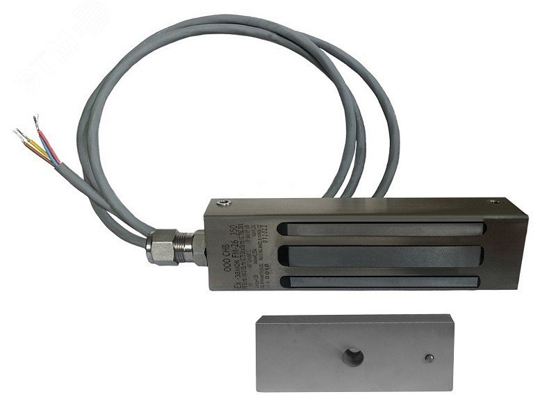 Замок электромагнитный взрывозащищённый Ех-замок  FM-26  350 12В К кабель 5 м (без датчика положения)