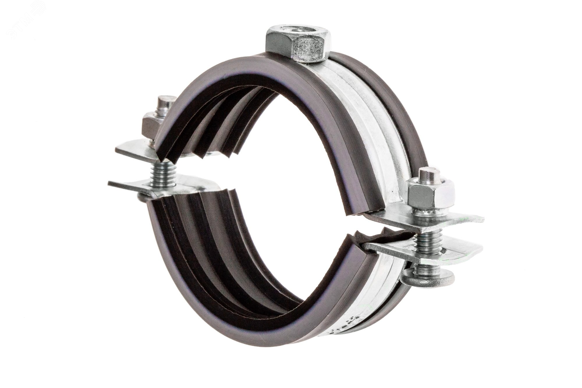 Хомут вентиляционный MAYER 140 - с РП. центр.гайка М8. боковой крепеж винт 6x22. гайка М6