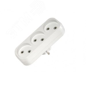 Разветвитель 3 гнезда без заземления (линейный)