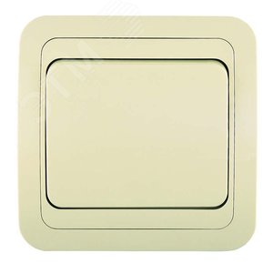 Mimoza крем/крем выключатель 1кл прох.