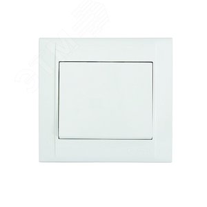 Выключатель одноклавишный, белый