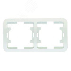 Mimoza Рамка 2 поста вертикальная белая