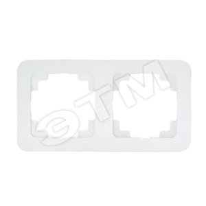 Lillium Рамка 2 поста белая