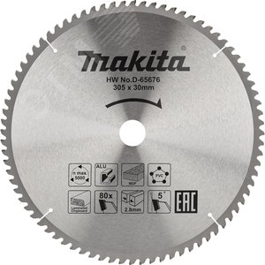 Пильный диск универсальный для алюминия/дерева/пластика, 305x30x2.8/2x80T