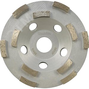 Чашка алмазная двухрядная ''Эконом'' 125x22,23x7x5 мм (грубая шлифовка, для PC5000/5001С)