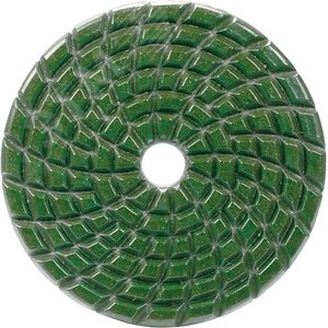Диск алмазный полировальный гранит/мрамор d100 мм, темно-зеленый (зерно 800)