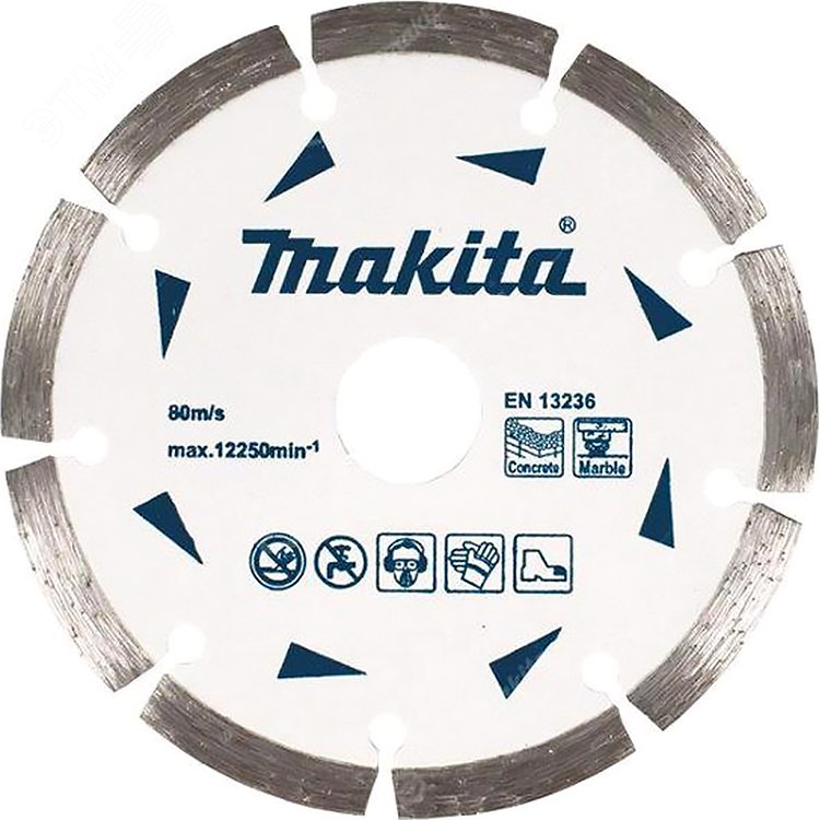 Диск алмазный сегментированный по бетону/мрамору ''Эконом'' 180х22,23 мм