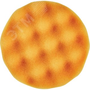 Насадка полировальная из поролона 150 мм (волнистая, оранжевая, липучка)