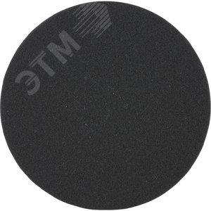 Насадка полировальная из поролона 150 мм (плоская, черная, липучка)