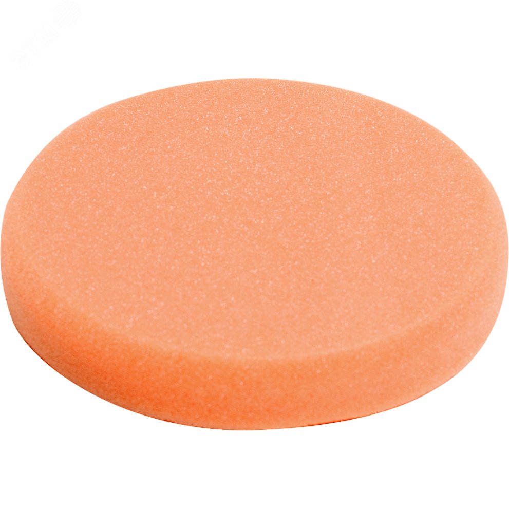 Насадка полировальная из поролона 150x25 мм (оранжевая, липучка)