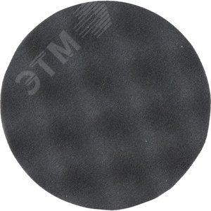 Насадка полировальная из поролона 125 мм (волнистая, черная, липучка)