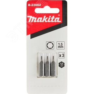 Насадка бита HEX1.5, 25 мм, C-form, 3 шт.