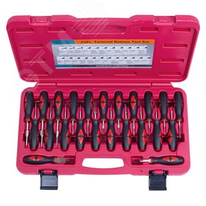 Набор для демонтажа клемм электропроводки, кейс, 23 предмета МАСТАК 106-20001C