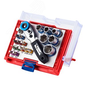 Набор вставок (бит) 1/4", PH, PZ, Hex, Torx, Slotted, 20 предметов МАСТАК 058-10020C