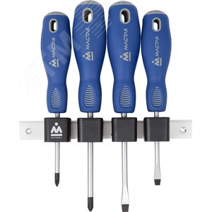 Набор отверток с держателем, 4 предмета МАСТАК 04-4RB