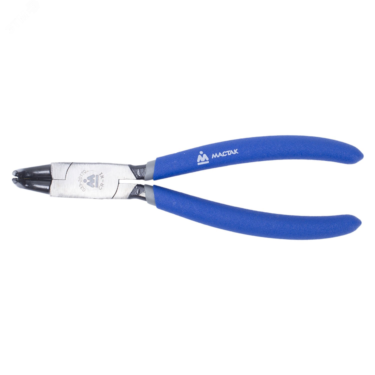 Съемник для стопорных колец 170 мм, загнутые, сжатие МАСТАК 033-20170H