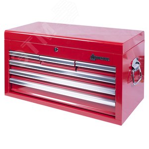 Ящик инструментальный, 6 полок и отсек, красный МАСТАК 511-06570R