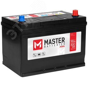 Аккумулятор автомобильный MASTER BATTERIES Asia 90Ah R+
