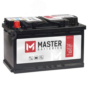 Аккумулятор автомобильный MASTER BATTERIES 74Ah L+