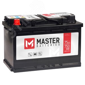 Аккумулятор автомобильный MASTER BATTERIES 75Ah L+