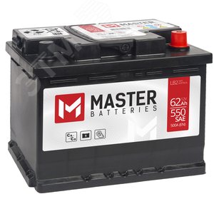 Аккумулятор автомобильный MASTER BATTERIES 62Ah R+