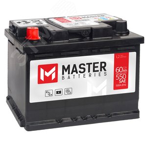 Аккумулятор автомобильный MASTER BATTERIES 60Ah L+