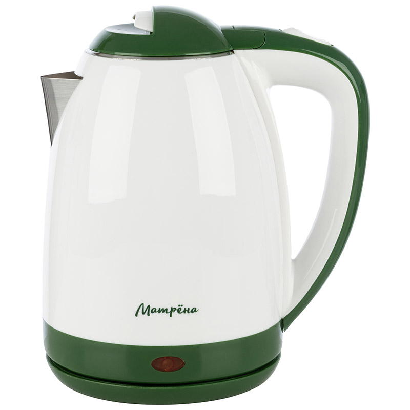 Чайник электрический стальной MA-122 на 1.8 л, цвет зеленый