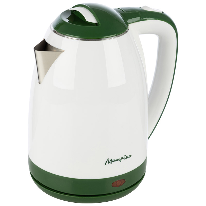 Чайник электрический стальной MA-122 на 1.8 л, цвет зеленый