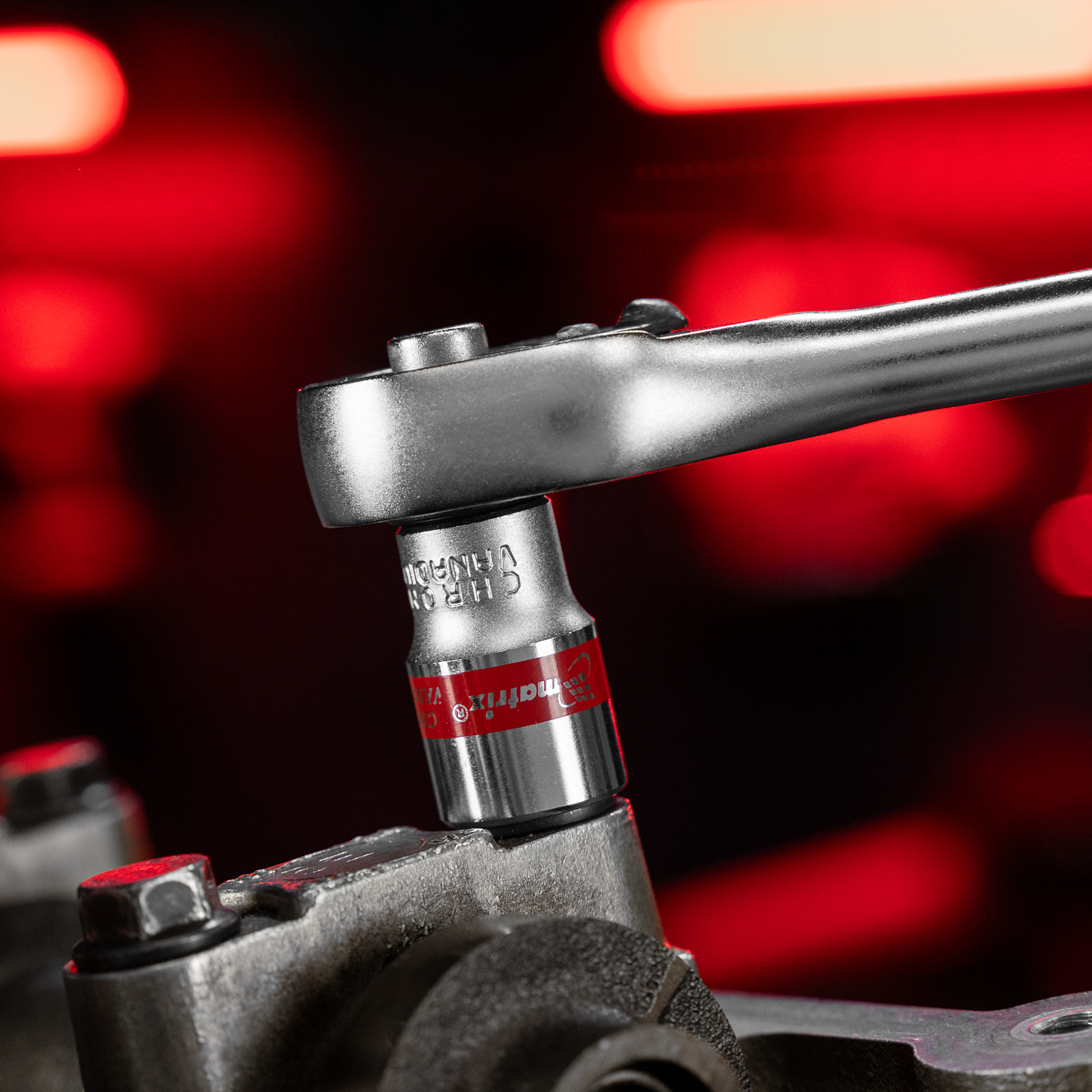 Набор универсальных торцевых головок 1/4", Spline, CrV, 4-13мм, 10 штук Matrix