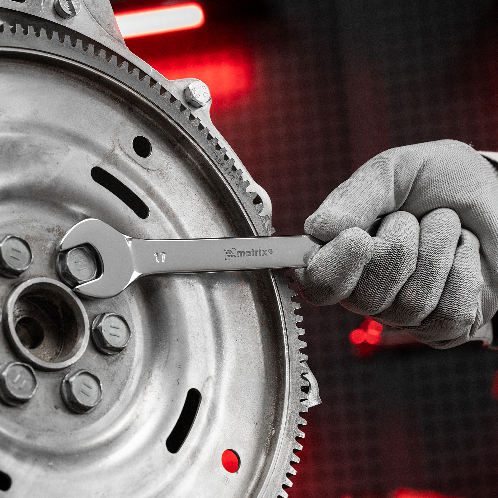 Набор ключей рожковых 12 шт, (6-32мм) CrV, EllipticaL зеркальное хромирование Matrix